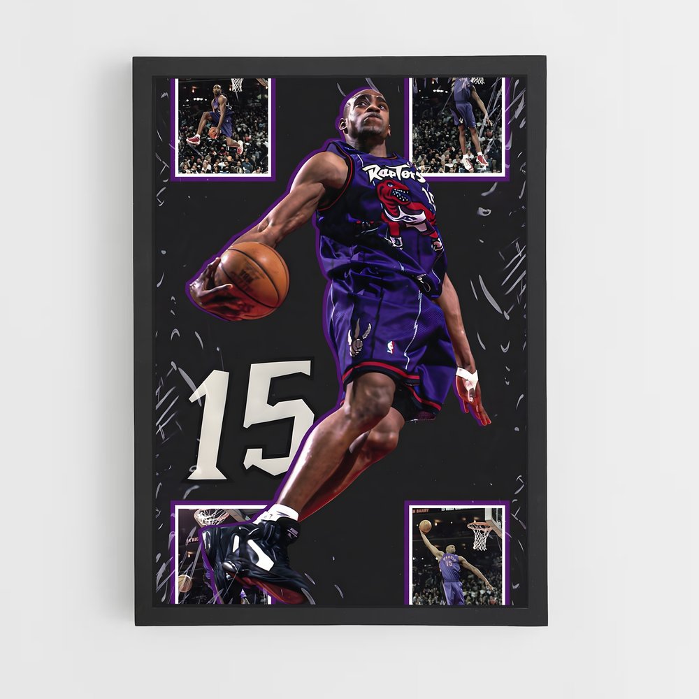 Poster Vince carter capturés – affiche Basketball (vue 2)